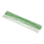 PATIKIL 20 Gauge 16" Floral Stem Wire, 100 Pcs Paper Wrapped Iron Artificial Flower Stem Accessories for DIY Bouquet Stem and Craft Decoration, Light Green