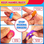 Sensory Toys Fidget Rings for Kids 36Pack: Anxiety Rings for Stress - Stretchy Calming Toys for Autism - Bulk Fidgets for Students Classroom Prize