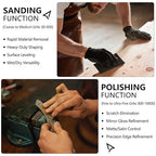 80 Grit Sandpaper, 9 x 11 Inch Wet Dry Sand Paper Hand Abrasive Sanding Sheets for Wood Metal Automotive Sanding and Polishing, Coarse - 10 Sheets