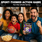 QUOKKA Basketball Fast-Paced Card Game for Kids & Adults – 128 Cards & Easy Rules – Quick & Fun Matching Game – 2-4 Players – Ages 8+ – Perfect for Family Games Night, Travel and Parties