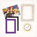 11x14 Mat for 8.5x11 Photo - Precut Purple Picture Matboard for Frames 11 x 14 Inches - Bevel Cut Matte to Display Art 8.5 x 11 Inches - Acid Free Pack of 25 MATS with Backing Boards & Clear Bags