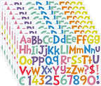 TaoBary 544 Pcs 2 Inch 16 Sheets Large Letter Stickers, Upper and Lower Case, Adhesive Vinyl Alphabet Sticker for Bulletin Board, Poster, Bottle, DIY, Notebook(Macaron Tone,1 Inch)