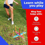 Elite Sportz Ring Toss Games for Kids - Outdoor Yard Game for Adults & Family - Backyard Toys, Outdoor Game, Backyard Games, Lawn Games for Kids Ages 4-8