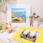 15 Pack 12x12 Picture Mats, Mixed Colors Frame Mattes for 8x8 Pictures Photo Frame Mat Core Bevel Cut Mat Board Show Kit for Photos, Prints, Artworks