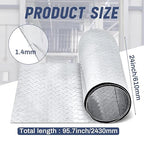 Diamond Plate Sheet Metal Heavy Duty Tread Aluminum Sheet Diamond Tread Plate for Wall Covering, Cargo Trailer, RV and More(24 x 96 Inch,Silver)