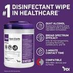 Professional Disposables Surface Disinfectant Super Sani-Cloth Wipes, 160Count