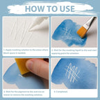 White Masking Fluid for Watercolor Painting 30ml, Resistant Ink and Pouring Paint, Watercolor Masking Fluid Keeps Areas Colorless and Edges Sharp