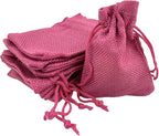 Palmhomee Pack Of 25 Burlap Gift Bags with Drawstring Linen Jewelry Pouches Wedding Hessian Jute Bags for Birthday Jewelry and Treat Pouches Party Wedding Favors Gift Art and DIY Craft (3.6x4.8