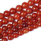 6mm 60pcs Natural Red Dragon Vein Agate Stone Beads for Jewelry Making Energy Healing Round Beads DIY Bracelet Necklace Accessories 15" (6mm, Red Dragon Vein Agate)