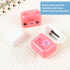 24 Pcs Cute Eraser for Pencils Cute Animals Eraser with Cover and Clean up Roller Kawaii Erasers for Kids Fun Erasers Back to School Supplies Kid Party Favors Gift