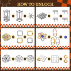 Yilloog 24 Pcs Metal Brain Teaser Puzzles Assortment for Adults Difficult Magic Puzzles Highly Hard Brain Games Iq Logic Test Disentanglement Game for Classroom Mind Challenge (Funny)