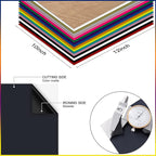 HTVRONT Black HTV Heat Transfer Vinyl Bundle: 36 Pack 12" x 10" Iron-On Vinyl for T-Shirts, Compatible with Cricut Cutting Machine, Silhouette Cameo or Heat Press Machine