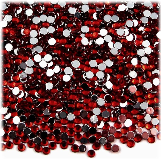The Crafts Outlet 1,440pc Rhinestones Round 3mm (10ss) Flatback Champagne