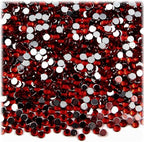 The Crafts Outlet 1,440pc Rhinestones Round 3mm (10ss) Flatback Hot Pink or Rose HPK