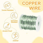 uxcell 12 Gauge / 2mm Anodized Aluminum Wire for Jewelry Craft Making, 102 Feet Bendable Flexible Wire for DIY Home Decor Gardening Sculpture, Grass Green