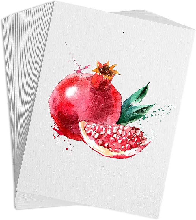 FEITAKE 100% Cotton Watercolor Paper Cold-Press / 140lb (300gsm) / Acid Free Mixed Media Art Drawing Papers - 30Sheets Pack - 6"X8"