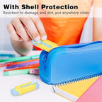 Pencil Erasers, Retractable Erasers for Pencils - Blue Yellow, Pack of 5