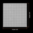 PATIKIL Plastic Mesh Canvas Sheets,10Pcs 5.5 x 5.5inch Cross Needlework Blank Yarn Crafting for Embroidery DIY Bookmarks Cup Mats, White, Square