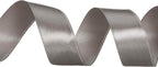 1 Inch Steel Gray Solid Satin Ribbon, 50 Yards Craft Fabric Ribbon for Gift Wrapping Floral Bouquets Wedding Party Decoration