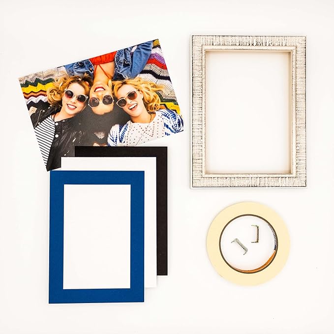 11x14 Mat for 8.5x11 Photo - Precut Royal Blue Picture Matboard for Frames Measuring 11 x 14 Inches - Bevel Cut Matte to Display Art Measuring 8.5 x 11 Inches - Acid Free Pack of 25 MATS