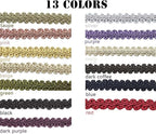 BEL AVENIR Braid Trim 1/2 inch 13.6 Yards French Gimp Basic Sewing Polyester DIY Crafts Costume Home Decorative (Blue)