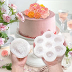 3 PCS Rose Flower Silicone Molds,Flower Candle Molds for Candle Making,Rose Peony Fondant Mold for Jelly Chocolate Cake Decorating, Epoxy Resin Wax Soap Clay Plaster Home Décor Handmade
