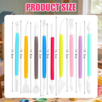 26 PCS Upgraded Polymer Clay Tools, Clay Sculpting, Acrylic Roller Pin, Polymer Clay Cutters Dotting Tools, Rectangle Sheet Press Board Wire Texture Set Needle Detail Modelling Supplies