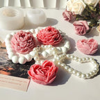 3D Flower Silicone Soap Mold 2 pcs Rose Flower Molds Peony Candle Mold for DIY Handmade Soaps, Candle Gifts, Resin Crafts, Ice Cubes, Chocolate and Home Decorations