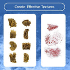 NAROA Artist Natural Sea Sponges for Painting 8 Pack | Unbleached Unique Art Tool Set | Suitable for Acrylic Watercolor, Marbling, Texturing, Pottery, Ceramics