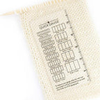 Quick Gauge Ruler, Gauge Ruler for Knitting and Crochet, Scarf Keychain Knitting No Counting Needed, Slide Sewing Rulers and Guides for Fabric Stitch Measuring Crochet Tool(3pcs)