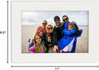 Poster Palooza 8.5x11 Mat Bevel Cut for 7x9 Photos - Acid Free Textured White Precut Matboard - For Pictures, Photos, Framing - 4-ply Thickness