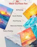 Small Painting Canvas Boards 60 Pack 5x7 Inch Kids Canvas Panels Blank White 100% Cotton for Acrylics Oil Watercolor Tempera Paints Art Class Supplies
