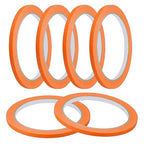 MECCANIXITY Masking Tape 0.2 Inch x 21 Yard Painter's Tape Orange Paint Tapes for DIY Crafts Arts Drawing Decoration Labeling Car Painting Artist Teachers, Pack of 6