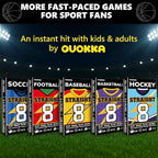 QUOKKA Basketball Fast-Paced Card Game for Kids & Adults – 128 Cards & Easy Rules – Quick & Fun Matching Game – 2-4 Players – Ages 8+ – Perfect for Family Games Night, Travel and Parties