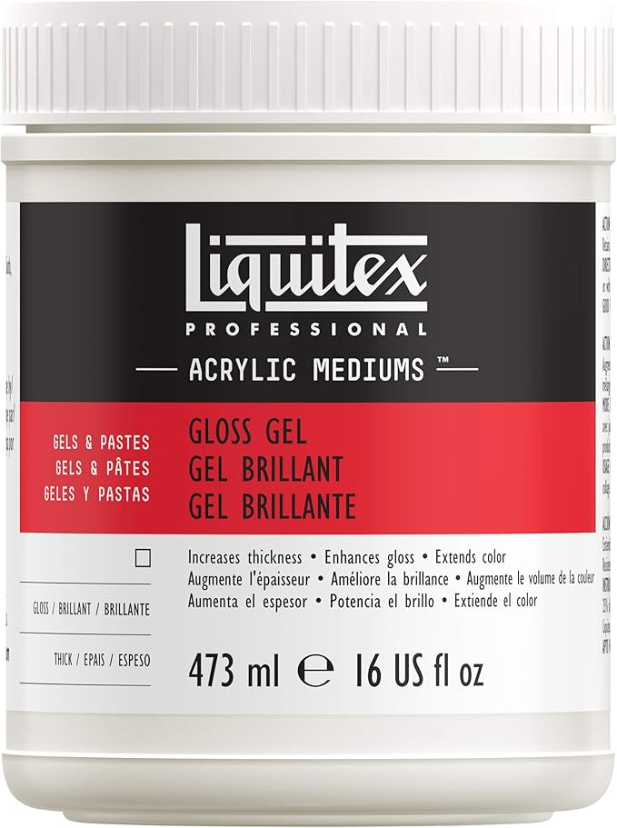 Liquitex Professional Gloss Gel Medium, 473ml (16-oz)