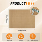 Svaldo Teflon Sheets for Heat Press, 3 Pack, 12x16 Heat Press Paper for T Shirts, Hat, Reusable Non Stick PTFE Teflon Sheet, Iron Transfer Paper for Sublimation Machine, Craft & Baking