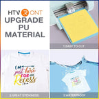 HTVRONT White & Black Heat Transfer Vinyl Bundle: 36 Pack 12" x 10" Iron on Vinyl for T-Shirt, Compatible with Cricut Cutting Machine, Silhouette Cameo or Heat Press Machine