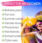 ARELUX Color Powder Balls-48 Packs Holi Powder Colors Chalk Balls,200+ Throws Each Chalk Bomb,Family Activiies Outdoor for Color Run Photography,Party Games,Friends Photoshoot,Birthday,Festival