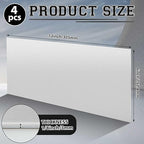 4 Pack 5052 Aluminum Sheet Metal 6" x 12" Aluminum Plate 1/8 (0.125'') Inch Thickness Rectangle Metal Panels for Industry Crafting Handcraft DIY Projects