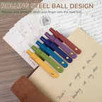 Gel Pens, 6 Pack Gold Retro 0.5mm Black Ink Pens Fine Point Smooth Writing Pens for School Office Supplies, Gifts for Women Girls