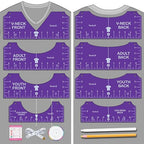 Vowlove Tshirt Ruler Guide Set for Cricut, Shirt Measure Ruler Centering Tool, Accessories for Sublimation Printers Blanks Product Bulk Embroidery Dtf Heat Press Transfers Ready to Press Film Tape