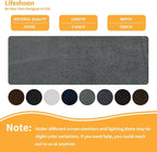 Fabric Repair Patches, Self-Adhesive Suede Patches Tape Durable, DIY Large Fabric Repair for Sofa, Couches, Furniture, Chair, Clothing （3.5X79 Inch, Dark Grey）