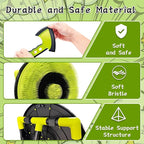 Axe Throwing Game for Backyard - 4 in 1 Outdoor Games for Kids Adults Family - Bristle Target, Bow & 5 Arrow, 3 Throwing Axes, 3 Ninja Stars, 6 Darts Includes - Archery Games for Yard Lawn Carnival