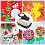 5 Circle Hole Punch, Circle Paper Punch, CirclePunches for Paper Crafts, Large Hole Puncher, Different Size of Scrapbooking Punches, Round Punch Shape for Scrapbook Card Making