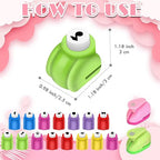 Paper Punches, Punch Craft Set Punches, Hole Punch Shapes Scrapbooking Supplies for Kindergarten Teacher Office Supplies and DIY Arts (Cute 2pcs + Mini 15pcs)