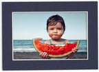 6x8 Mat for 8x10 Frame - Precut Mat Board Acid-Free Navy 6x8 Photo Matte Made to Fit a 8x10 Picture Frame, Premium Matboard for Family Photos, Show Kits, Art, Picture Framing, Pack of 10 Mats