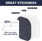 HTVRONT Iron on Patches for Clothing Repair - 20PCS 100% Cotton Denim Patches for Jeans Kit, 4-1/4" by 3-3/4" Iron on for Jeans Repairing 4 Shades Jean Patches