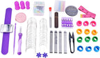 Hand Sewing Complete Kit | Featuring THIK-Grip Thimble [3 Sizes] | Including Needles (105) - Fabric Clips (10) - Pins (100) & Many More Supplies