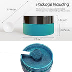 Ceya Highly Chameleon Mica Pigment, 1.8oz/ 50g Ultramarine Green Chrome Powder, Cosmetic Grade Pearlescent Effect Color Shift Pigment for Epoxy Resin, Makeup, Nail Polish, Soap Dye, Candle Making