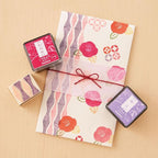 IROMOYO WARABE Stamp PAD, Small Traditional Japanese Ink Colour, Oil-Based Ink pad - RED Violet